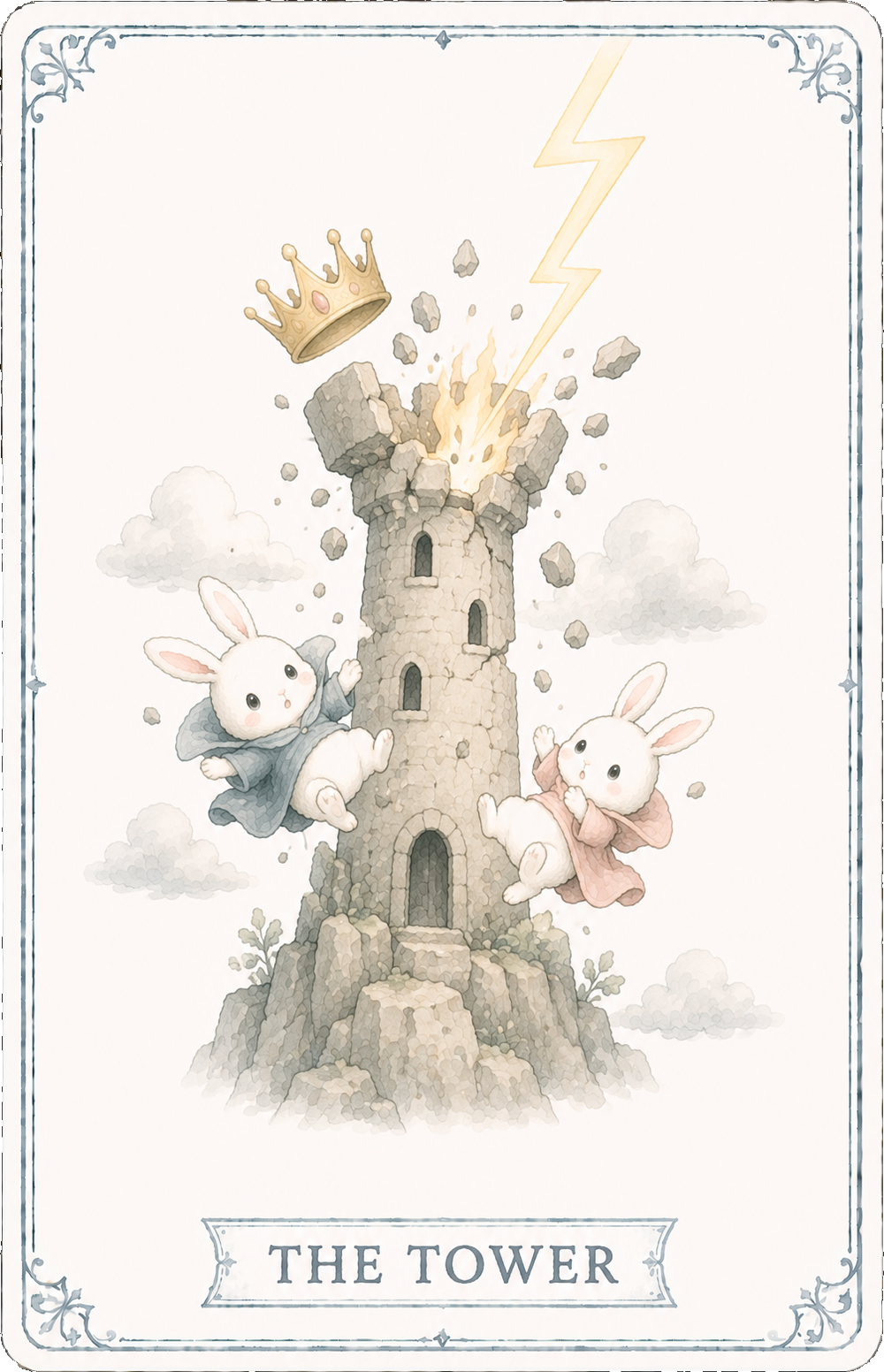 タロットカード「塔」の絵柄