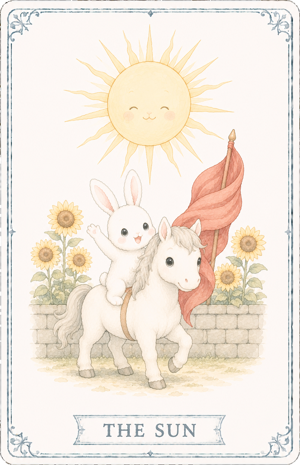 タロットカード「太陽」の絵柄