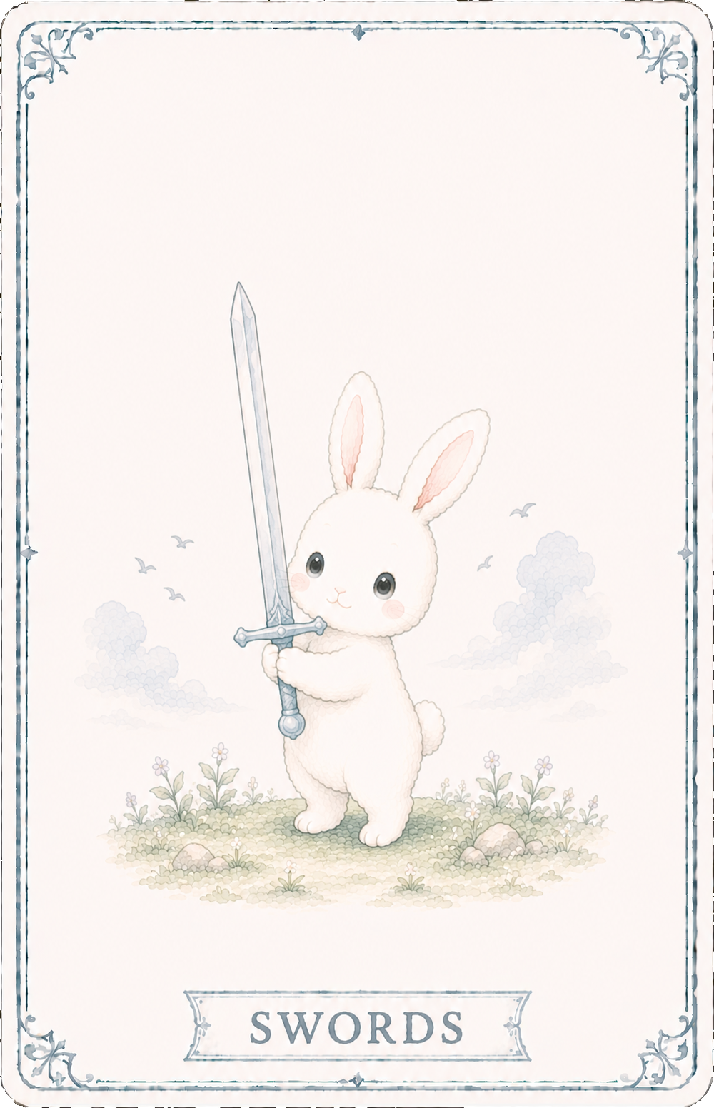 タロットカード「ソードの3」の絵柄